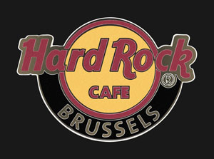 Hard Rock Cafe Brussels Classic Logo Pin