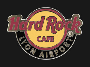 Hard Rock Cafe Lyon Airport Classic Logo Pin