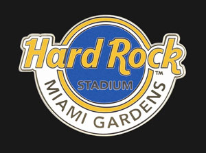 Hard Rock Stadium Miami Gardens Classic Logo Pin