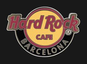 Hard Rock Cafe Barcelona Classic Logo Pin